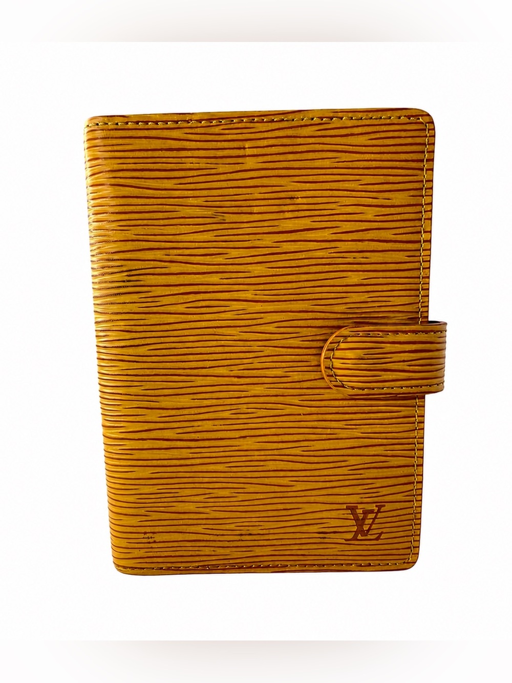 A Condition Louis Vuitton Tallis Yellow Epi Ring Agenda PM + LV paper inserts